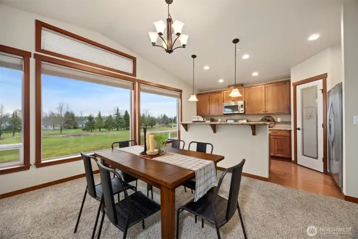 Located on the former Homestead Golf Course, residents enjoy beautiful views of the woodland meadows.