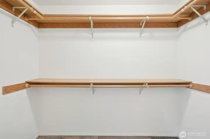 Good sized walk-in closet.