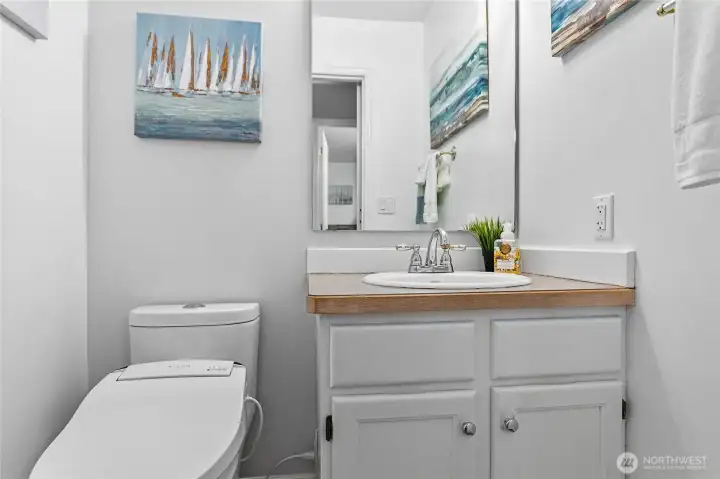 1/3 bath on the main floor