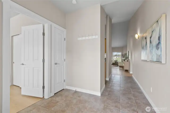 Entry foyer welcomes you homes and greets guests.