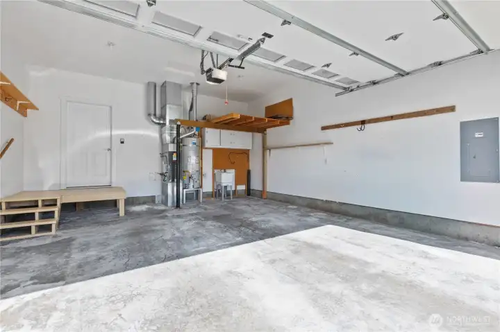 Fully finished and clean garage