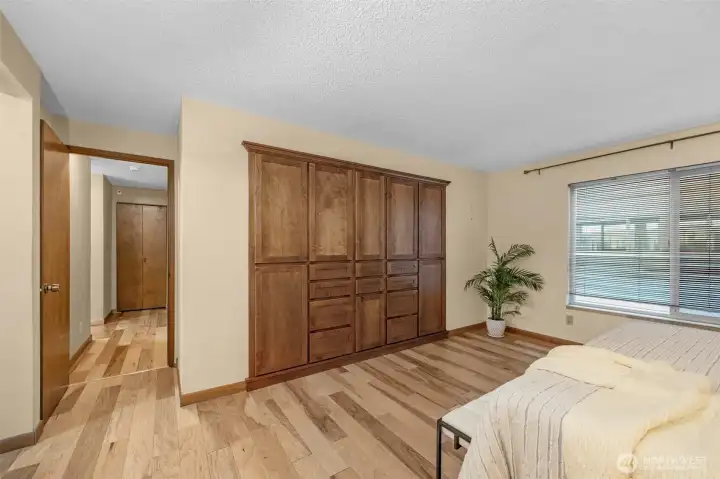 Master Bedroom with built ins