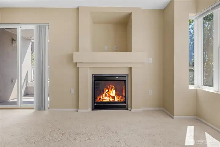 Gas fireplace (paid by HOA)