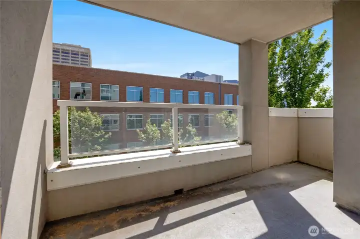 Patio off living area for BBQ etc...