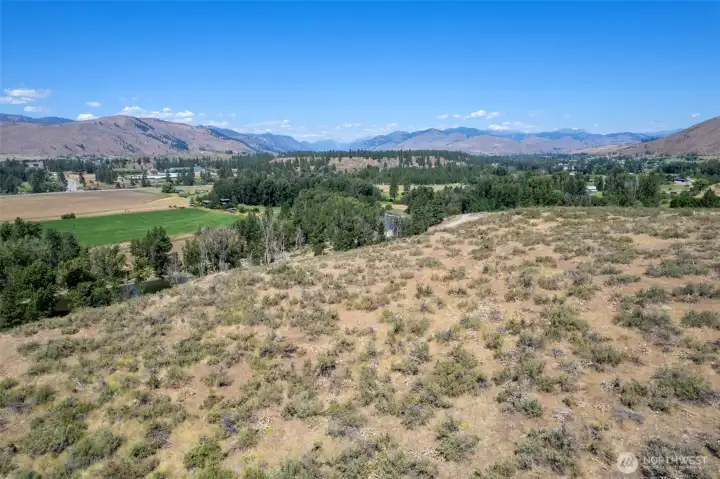 25 acres with two parcels, upper building sites with stunning 360 degree views