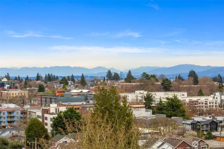 Roof deck has great privacy and excellent views.