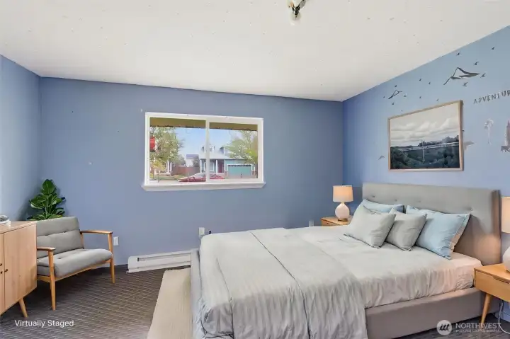 Bedroom #2 Virtually staged