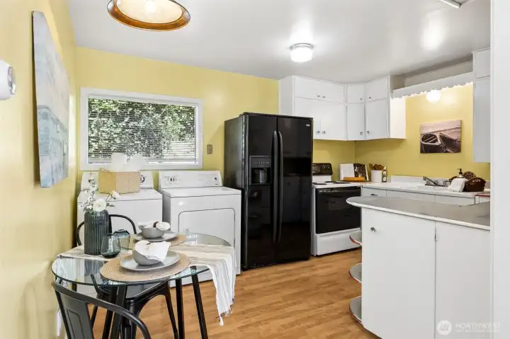 Separate kitchen in the ADU.