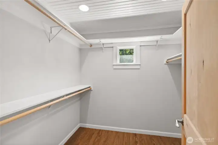 Primary walk in closet