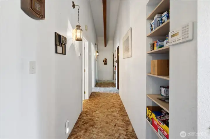 Hallway right of Entry stairs