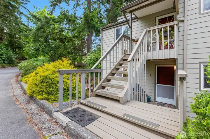 A private covered entry welcomes you home and provides a comfortable space to greet guests year-round. A private covered entry welcomes you home and provides a comfortable space to greet guests year-round.