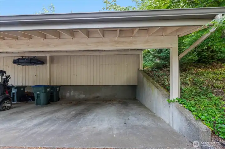 Covered parking with adjacent private storage adds everyday convenience for year-round living. Covered parking with adjacent private storage adds everyday convenience for year-round living.