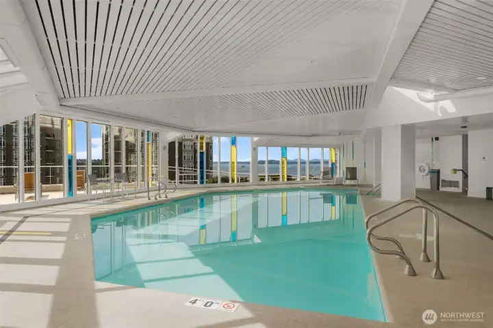 Indoor Pool with Sound views Indoor Pool with Sound views