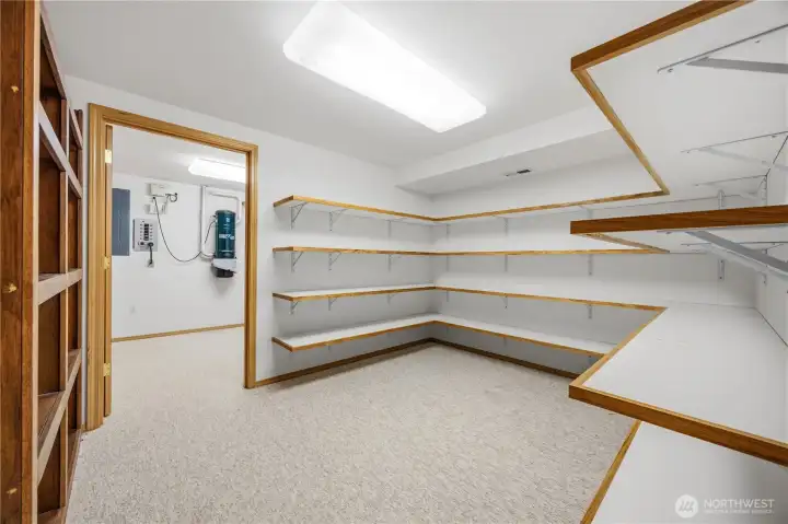 An abundance of storage. An abundance of storage.