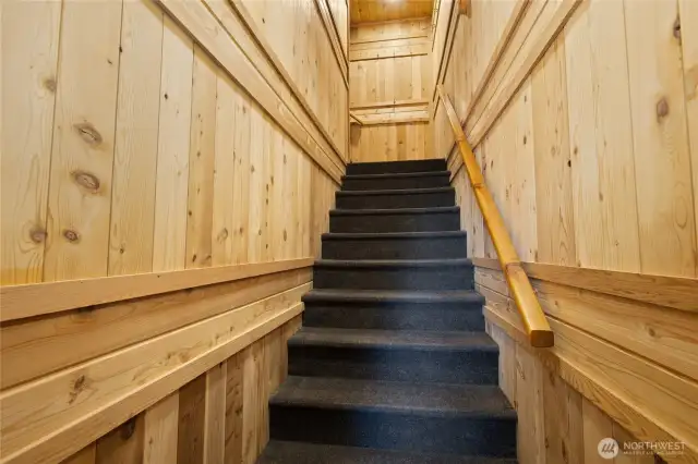 stairs up from garage