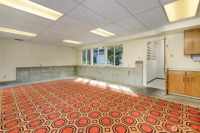 Lower level rec room