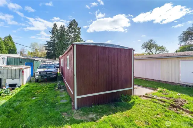 Rear of home