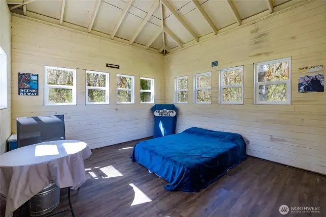 Inside of the Cabin measuring 14' x 14'