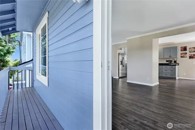 Deck to living room