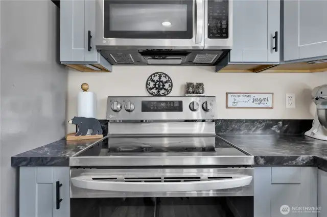 Stove and microwave