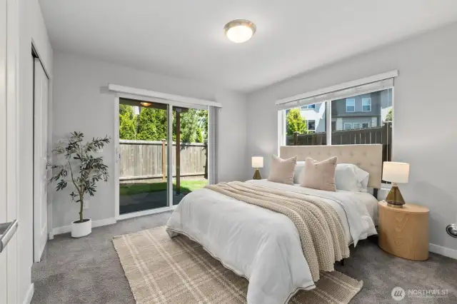 Lower level bedroom/den