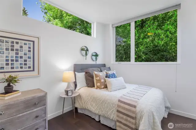 bedroom and full bath make for a great guest area.