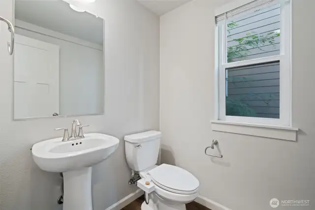 main floor powder room