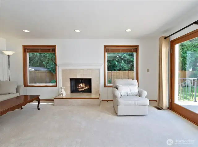 Bonus room with 2nd wood-burning fireplace.