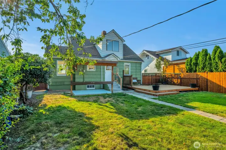 Looking to back of house