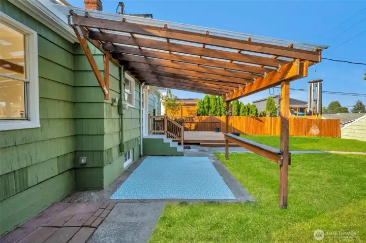 Covered patio