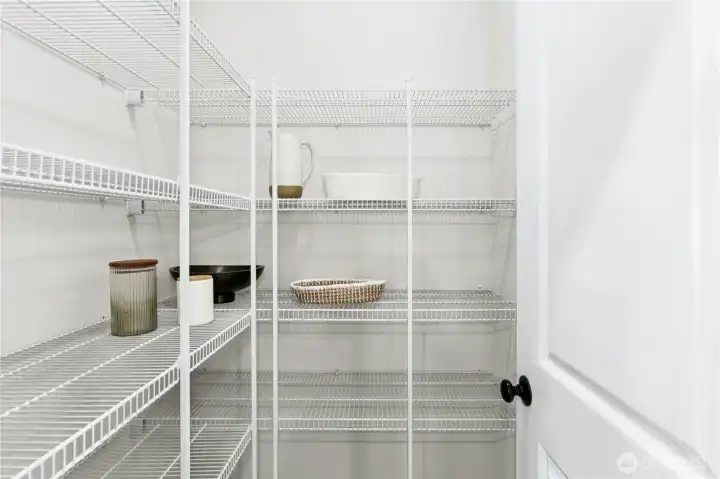 Huge walk-in pantry!