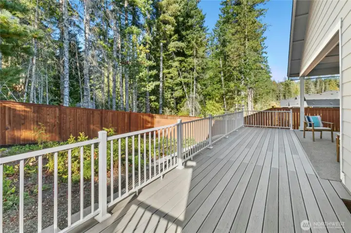 The rear patio has been extended to create over 500 square feet of outdoor living space!