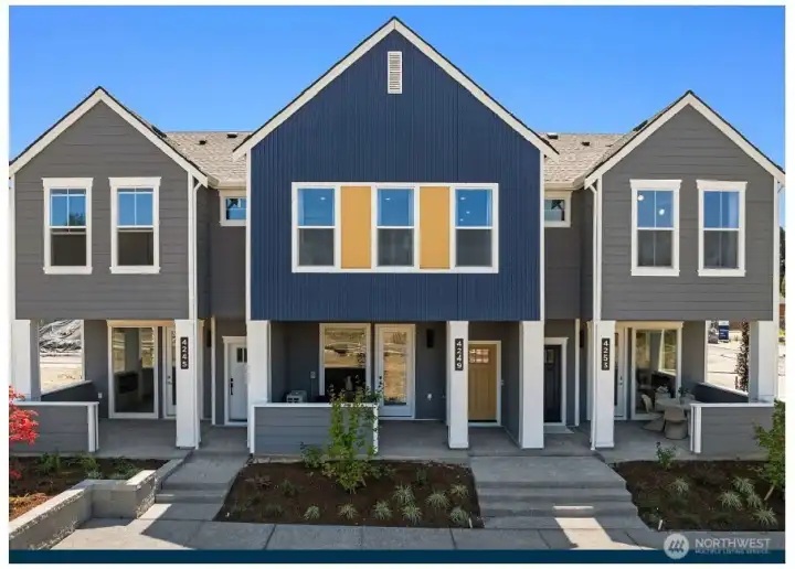 Exterior Photo of Unit B Model Home - Middle Unit