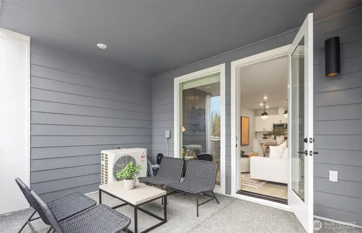 Covered Patio Unit B Model Home
