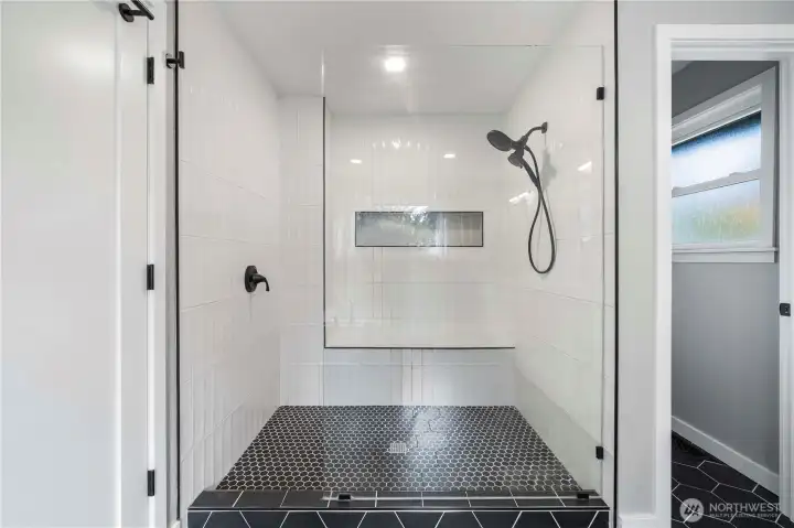 Shower in primary ensuite