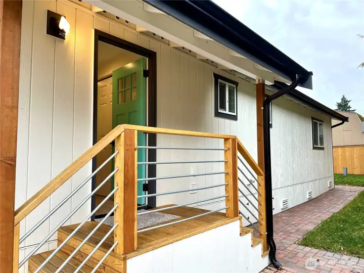 Convenient back door access.