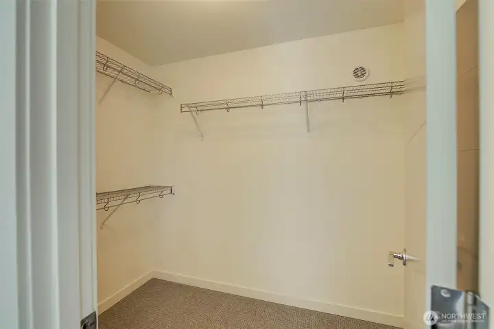 Primary Walk-in Closet. Tons of space!