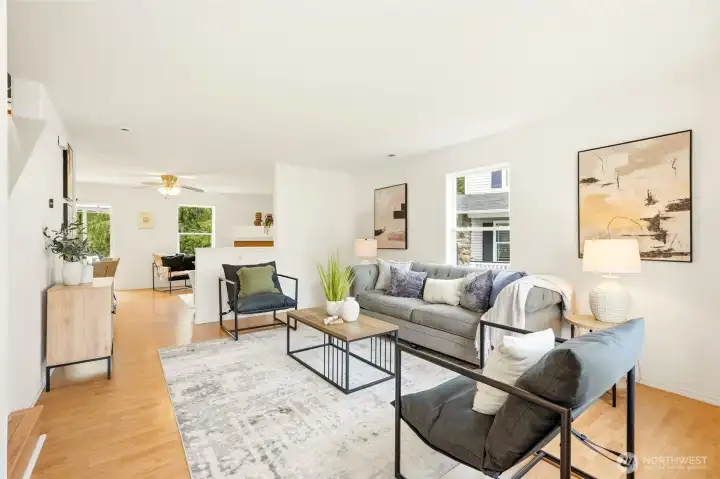 Open-concept design creates a bright, spacious feel from the moment you walk in.