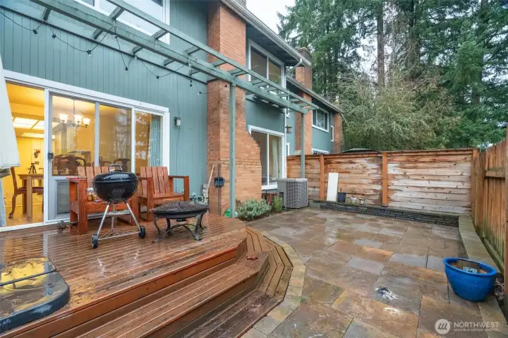 Recently redone backyard