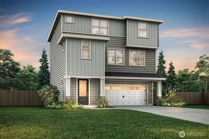 Example of the Summerwood floor plan to be located at 8745 151st Street E