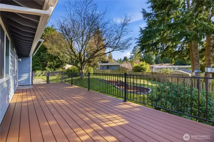 Large Wraparound TREX Deck!