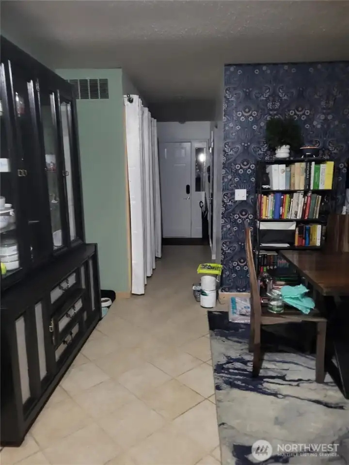 Entrance view from the dining room. n