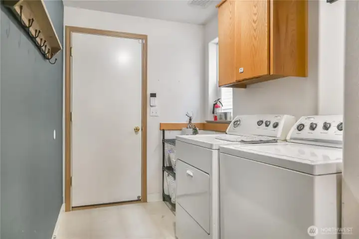 Main floor laundry room