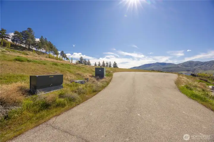 Electrical in paved street