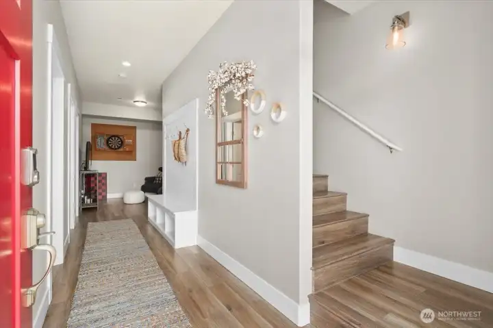 Open and airy with a welcoming layout, built-in storage, and a comfortable place to settle in.