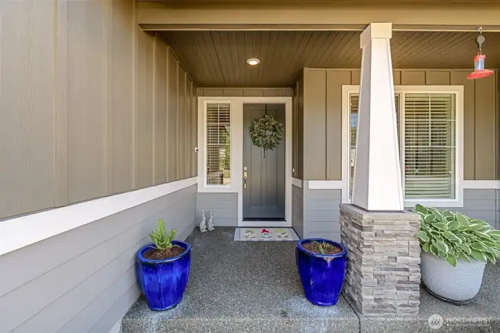 Covered front porch