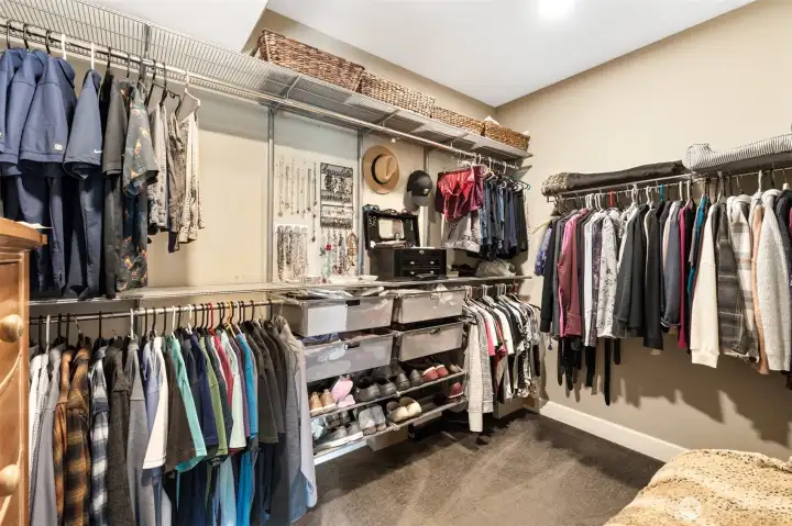 Owners suite walk in closet