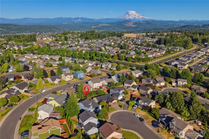 Nestled in the foothills of Mt. Rainier with gorgeous views throughout the community Nestled in the foothills of Mt. Rainier with gorgeous views throughout the community