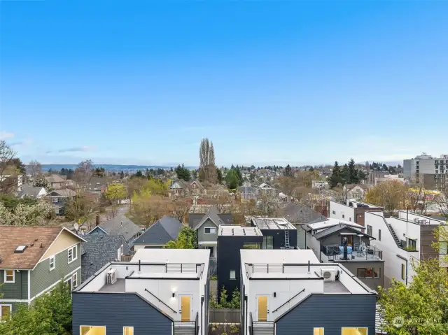 Bask in the sweeping views of Capitol Hill from your private rooftop—urban living at its finest.