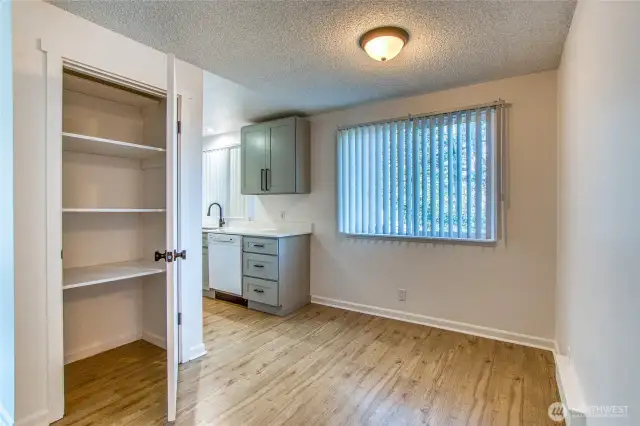 Here is the large pantry by the kitchen for storage.